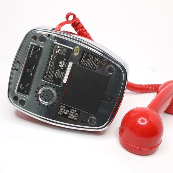 Vintage Coca Cola Snow Dome RED Coke Landline Telephone Push Button 2003 Desktop - Picture 8 of 9